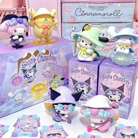 SANRIO 1/3/6 صندوق أعمى من سانريو، تماثيل بلاك بيوتي وميلودي الجميلة، ديكور مكتبي جميل، هدية مثالية للفتيات [قد تختلف اللون الفعلي قليلاً عن الصورة]