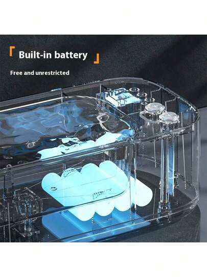 منظف فوق صوتي يعمل بالكهرباء USB، 3 أوضاع توقيت بتردد عالي، تنظيف عميق للمجوهرات والنظارات، سعة 500 مللي أمبير