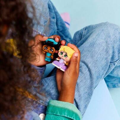 LEGO بلوكات البناء سلسلة الأميرات - أميرة ياسمين وأميرة رابونزل ألعاب بناء صغيرة، مناسبة للبنات والأولاد فوق 5 سنوات، هدية الأميرات للأطفال