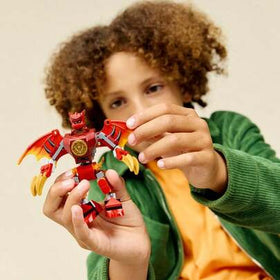 LEGO طقم بناء ميكانيكي تنين كاي من ليغو نينجاغو، لعبة بناء للأولاد والبنات والأطفال من عمر 6 سنوات فما فوق - تمثال تنين قابل للحركة و3 شخصيات مصغرة للعب التمثيلي - فكرة هدية لأعياد الميلاد - 71851