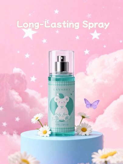 زجاجة عطر الدب الصغير 100مل، رائحة طويلة الأمد، منعش للهواء ضروري للسفر، مناسب لتعطير المنزل وتنشيط الأقمشة، هدية مثالية للعطلات
