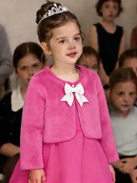 Elladie kids معطف مطبوع أنيق للفتيات من عمر 4-7 سنوات للخريف/الشتاء، مناسب للمدرسة والعطلات والسفر والأنشطة الخارجية والعودة إلى المدرسة