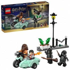 LEGO لعبة بناء ليغو هاري بوتر هاغريد وهاري يهربان من بريفيت درايف - لعبة تظاهر للأولاد والبنات، من عمر 8 سنوات فما فوق - مع دراجة نارية هاغريد المصغرة و4 شخصيات مصغرة - هدية لأعياد الميلاد - 76459