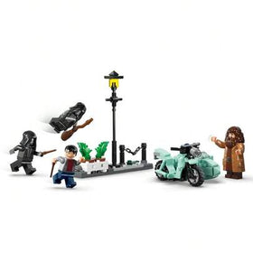 LEGO لعبة بناء ليغو هاري بوتر هاغريد وهاري يهربان من بريفيت درايف - لعبة تظاهر للأولاد والبنات، من عمر 8 سنوات فما فوق - مع دراجة نارية هاغريد المصغرة و4 شخصيات مصغرة - هدية لأعياد الميلاد - 76459