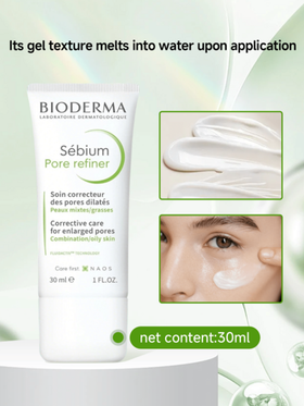 Bioderma كريم مصغر المسام بيوديرما سيبيوم 30 مل، مضبط للزيت، مخمد، مشدد للمسام، مناسب للبشرة الدهنية