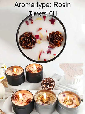 شمعة معطرة بالزهور المجففة في وعاء جوز الهند، شمعة معطرة لجو المنزل والغرفة، شمعة ديكور للحفلات، مناسبة للمنزل والمكتب وعيد الحب والسنة الجديدة وهدايا العطلات وديكور رمضان، شمعة وشمعدان، رمضان، ديكور المنزل، هدية شخصية