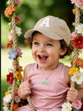 قبعة بيسبول للأطفال من A-Z 26 حرف، مناسبة للأطفال من سن 1-3 سنوات، قبعة شمس للخارج