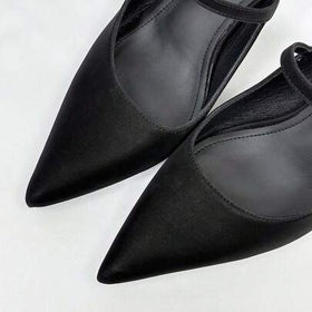 Xin Jing Shoes أحذية نسائية ذات كعب عالي جديدة، أحذية كاجوال بحزام، أحذية أنيقة وجذابة للحفلات والزفاف، أحذية كعب متوسط بدون ظهر