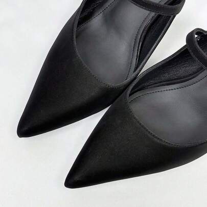 Xin Jing Shoes أحذية نسائية ذات كعب عالي جديدة، أحذية كاجوال بحزام، أحذية أنيقة وجذابة للحفلات والزفاف، أحذية كعب متوسط بدون ظهر
