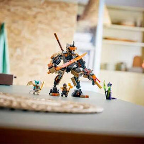 LEGO لعبة بناء ليغو نينجاغو مكافحة مهمة كول وتنين زين، للأولاد والبنات والأطفال من عمر 7 سنوات فما فوق - آلية قابلة للحركة مع شخصيات كول ووحش الحمض وزين للعب التظاهري - فكرة هدية لأعياد الميلاد - 71854