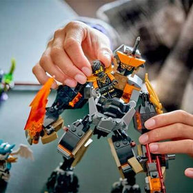 LEGO لعبة بناء ليغو نينجاغو مكافحة مهمة كول وتنين زين، للأولاد والبنات والأطفال من عمر 7 سنوات فما فوق - آلية قابلة للحركة مع شخصيات كول ووحش الحمض وزين للعب التظاهري - فكرة هدية لأعياد الميلاد - 71854