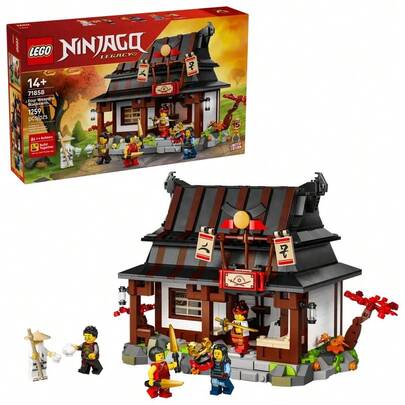 LEGO لعبة بناء ليغو نينجاغو أربع أسلحة الحداد ذكرى مرور 15 عام، للأطفال من عمر 14 سنة فما فوق - طقم ألعاب نينجا مع مجموعة عناصر الأرض القابلة للجمع + 4 شخصيات صغيرة - فكرة هدية للمراهقين والفتيات - 71858