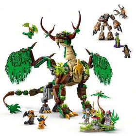 LEGO لعبة بناء ليغو نينجاغو تنين الحياة للأولاد والبنات - لعبة تنين قابل للتحريك وطقم ألعاب للأطفال، من عمر 9 سنوات فما فوق - مع ميكانيكي صغير و8 شخصيات صغيرة للعب التمثيلي - فكرة هدية لأعياد الميلاد - 71859