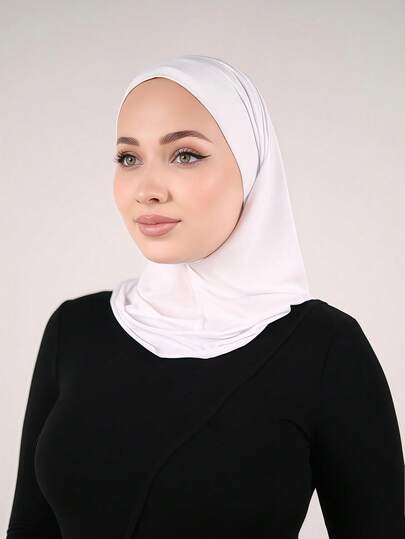 قطعة واحدة من الشماغ النسائي ذو اللون الأحادي مع رباط للرأس، غطاء رأس متعدد الاستخدامات، بثلاث طرق للارتداء، نطاق مطاطي واسع قابل للتنفس، ماص للعرق ولا انزلاقي، مناسب للحياة اليومية والرياضة واليوغا واللياقة البدنية والموضة