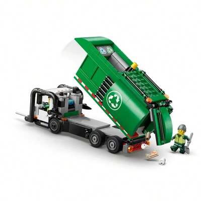 شاحنة إعادة التدوير LEGO City - 60495، مناسبة كهدية لعيد الطفل