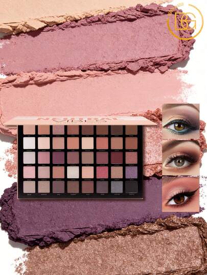 beauty glazed لوحة ظلال العيون اللؤلؤية الدخانية 40 لون، ملمس مطفي ولامع، شديدة الصبغة، صيغة قابلة للمزج بسهولة، تخلق تباين بعمق، مكياج طبيعي يومي، مناسب للمبتدئين