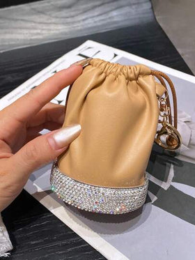 حقيبة دلو بسحاب على الطراز الياباني بتصميم بسيط، حقيبة دلو خفيفة للنساء للحمل باليد، محفظة نايلون كاجوال، حقيبة صغيرة، محفظة دلو بسحاب، محفظة عملية للعملات معدنية، حافظة سماعات، إكسسوار لحفظ العملات