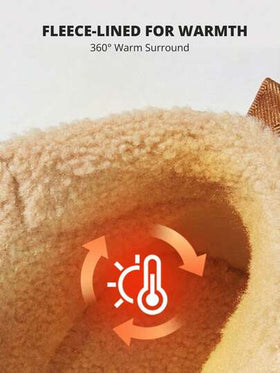 CAMEL CROWN بوت رجالية كاجوال، بوت ثلج للخريف/الشتاء ذات كعب سميك دافئ وأعلى مرتفع مع نعل سميك مضاد للانزلاق ومتين