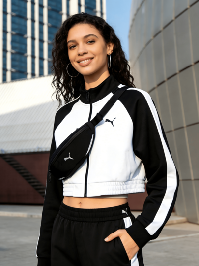 Puma حقيبة صدر مريحة متعددة الاستخدام، حقيبة رسول رياضية كاجوال، حقيبة خصر للسفر والنشاطات الخارجية