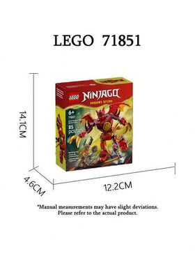 LEGO لعبة تركيب ليغو نينجاغو 71851 ميكانيكا تنين كاي للأولاد والبنات