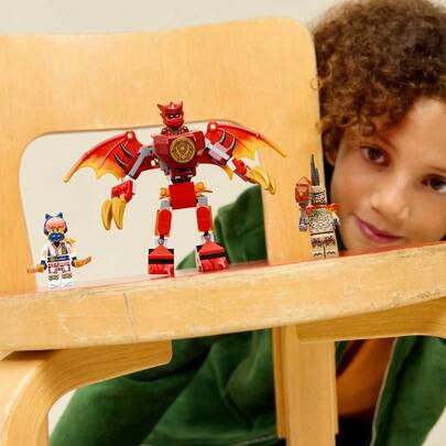 LEGO لعبة تركيب ليغو نينجاغو 71851 ميكانيكا تنين كاي للأولاد والبنات