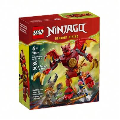 LEGO لعبة تركيب ليغو نينجاغو 71851 ميكانيكا تنين كاي للأولاد والبنات