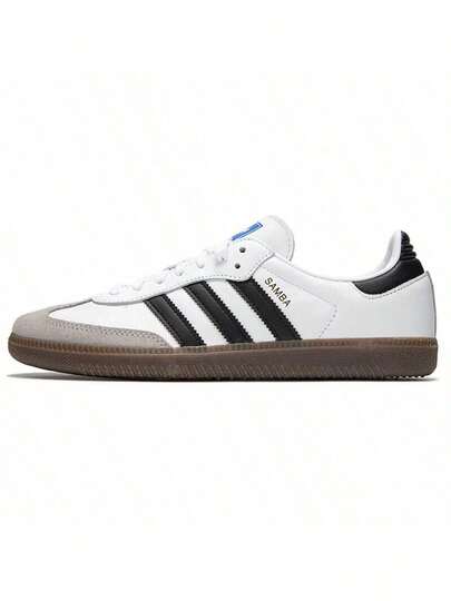 Adidas أصلي سامبا أو جي، أعلى ناعم، مريح، أحذية تزلج عالية منخفضة، يناسب الجنسين، أسود/أبيض/رمادي