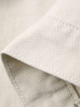 DAZY بدلة رجالية مطرزة بنمط مغسول باللون البيج الفاتح، مناسبة لفصلي الربيع والخريف