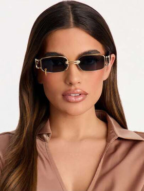 زوج من النظارات الأنيقة متعددة الأوجه ذات الإطار المعدني، مناسبة للجنسين، مناسبة للأسلوب الشارعي والسفر والعطلات والرياضة والقيادة والشاطئ والمهرجانات والصيد والأنشطة الخارجية والجولف والشارع والرياضة والحفلات والنزهات والتنزه والأنشطة الصيفية الخارجية وا
