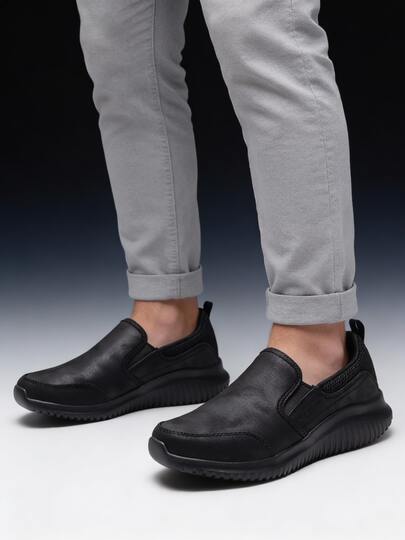 Skechers حذاء رياضي يومي سهل الارتداء وسلس للرجال ، أحذية خارجية رياضية مريحة وبسيطة 8790000