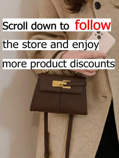 هذه الحقيبة اليدوية الأنيقة والحديثة للنساء تتميز بأشرطة الكتف الزخرفية، وأدوات معدنية ذهبية بسيطة، وبلون قهوة جديد. الحزام القابل للتعديل والقابل للفصل يجعلها حقيبة مثالية للحمل عبر الجسم للتسوق اليومي، وهي مناسبة جدًا لاستخدام طلاب الجامعة.
