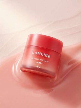Laneige 20 جرام قناع نوم للشفاه بعطر الخوخ، بصيغة التوت، عميق الترطيب، يصلح الشفاه الجافة والمتقشرة. يزيل بلطف تقشير الشفاه، يضيء لون الشفاه، ويترك الشفاه ناعمة وملساء وغير لزجة. مناسب للاستخدام ليلاً. | مستحضرات تجميل كورية ، مكياج كوري