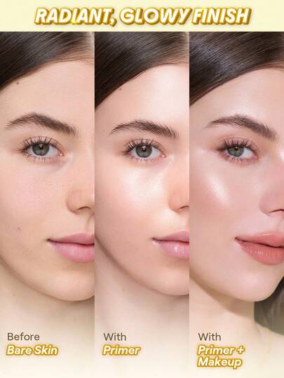 SHEGLAM Melt Touch برايمر فائق الترطيب علامة تجارية جمال مكياج ميكب مستحضرات تجميل للنساء الفتيات مثالي لفصل الشتاء الربيع مثالي ل- Y2K أزياء أنيقة رمضان هدية حفلة جاهز أفضل لون
