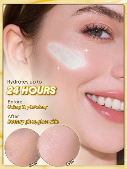 SHEGLAM Melt Touch برايمر فائق الترطيب علامة تجارية جمال مكياج ميكب مستحضرات تجميل للنساء الفتيات مثالي لفصل الشتاء الربيع مثالي ل- Y2K أزياء أنيقة رمضان هدية حفلة جاهز أفضل لون