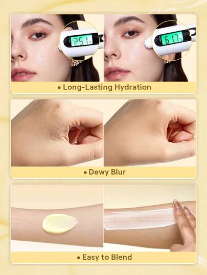 SHEGLAM Melt Touch برايمر فائق الترطيب علامة تجارية جمال مكياج ميكب مستحضرات تجميل للنساء الفتيات مثالي لفصل الشتاء الربيع مثالي ل- Y2K أزياء أنيقة رمضان هدية حفلة جاهز أفضل لون