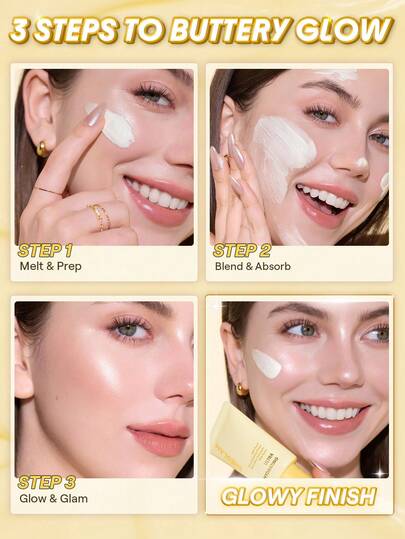 SHEGLAM Melt Touch برايمر فائق الترطيب علامة تجارية جمال مكياج ميكب مستحضرات تجميل للنساء الفتيات مثالي لفصل الشتاء الربيع مثالي ل- Y2K أزياء أنيقة رمضان هدية حفلة جاهز أفضل لون
