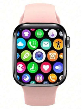 ساعة ذكية جديدة، متوافقة مع iOS/أندرويد، متعددة اللغات، إشعارات المكالمات والرسائل، استخدام يومي وهدية عطلة، تصميم أنيق، شاشة عالية الوضوح