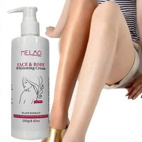 MELAO كريم تفتيح 3 أيام، كريم تفتيح الوجه والجسم من ميلاو، تفتيح سريع ومرطب، يوحد لون البشرة، مناسب للركب والكوع والإبط، مع مستخلصات نباتية، 250 جرام/8.82 أونصة