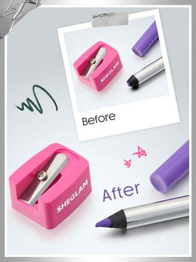 SHEGLAM Boldline مبراة لقلم الجل المحدد للعيون علامة تجارية جمال مكياج ميكب مستحضرات تجميل للنساء الفتيات مثالي لفصل الشتاء الربيع مثالي ل- Y2K أزياء أنيقة رمضان هدية حفلة جاهز أفضل لون
