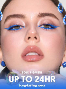 SHEGLAM Boldline محدد عيون جل متعدد الوظائف طويل الأمد-Azure Blue محدد كحل علامة تجارية جمال مكياج ميكب مستحضرات تجميل للنساء الفتيات مثالي لفصل الشتاء الربيع مثالي ل- Y2K أزياء أنيقة رمضان هدية حفلة جاهز أفضل لون