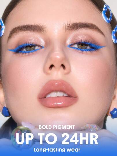 SHEGLAM Boldline محدد عيون جل متعدد الوظائف طويل الأمد-Azure Blue محدد كحل علامة تجارية جمال مكياج ميكب مستحضرات تجميل للنساء الفتيات مثالي لفصل الشتاء الربيع مثالي ل- Y2K أزياء أنيقة رمضان هدية حفلة جاهز أفضل لون