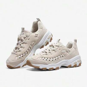 Skechers حذاء رياضي كاجوال سميك مريح وقابل للتنفس للنساء بتصميم باندا