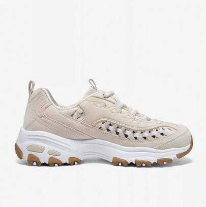 Skechers حذاء رياضي كاجوال سميك مريح وقابل للتنفس للنساء بتصميم باندا