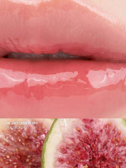 Rom&nd مجموعة هدايا إصدار محدود من Romand Juicy Gloss Tint 2.0 29، 03 Coral Pink، صبغة شفاه بلمعة زجاجية، ذات تأثير ترطيب للمكياج، تعاون كوميدي أنمي، مكياج شفاه على الطراز الكوري. 0.35 جرام/0.01 أونصة.