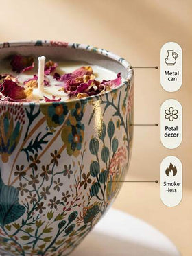 1/4 شمعة معطرة من الشمع النباتي الطبيعي، متوفرة كصندوق فردي أو مجموعة هدايا مكونة من 4 قطع، 8 خيارات عطرية، أكواب معدنية أنيقة قابلة لإعادة الاستخدام، مناسبة لديكور العطلات والهدايا، عطر طويل الأمد