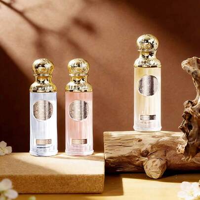 3 زجاجات * 25 مل مجموعة عطور ذات رائحة منعشة، صندوق هدايا بأسلوب ، مناسب للاستخدام اليومي، العمل، المواعيد، العطلات