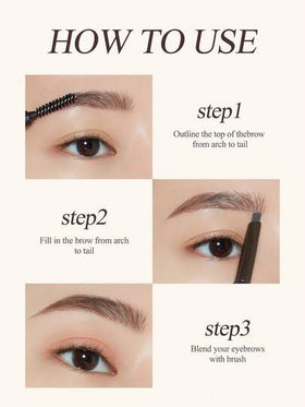 قلم حواجب مزدوج من ETUDE HOUSE مقاوم للماء وللتشويش، أساسيات مستحضرات التجميل للعطلات، لون جذاب لفتاة وردية، هدايا عيد الميلاد للنساء، ماركة أزياء راقية لمستحضرات التجميل للعودة إلى المدرسة، فستان زفاف للعروس، صيف، عيد الحب، عطلة