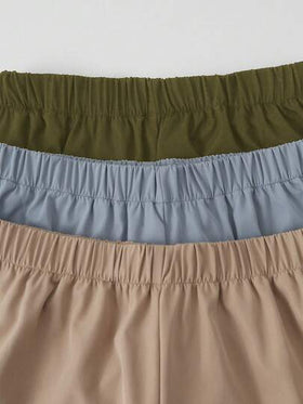 SHEIN 3 قطعة من شورتات الشباب الفضفاضة الكاجوال المنسوجة بشبكة ملونة، بتصميم بسيط وأساسي متعدد الاستخدامات، ملابس رياضية وعمل، مجموعة متعددة الألوان، اشتر واحدة وأحصل على اثنتين مجانًا، مناسبة لفصلي الربيع والصيف