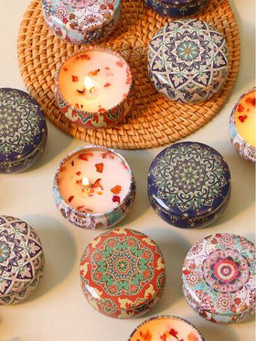 شموع معطرة، شموع في أوعية، حاملات شموع من شمع الصويا المصنوع يدويًا، ديكور الزفاف والأعياد، هدايا مثالية للعائلة والأصدقاء، عيد الميلاد، عيد الحب أو عيد الأم، شموع في علب معدنية للسفر، طقم هدايا شموع معطرة للتخرج