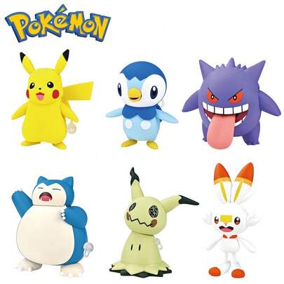 pokemon 6 أنماط من لعبة بوكيمون الميكانيكية، شخصية حركية لحيوان أليف، نماذج لشخصيات بوكيمون بيكاتشو وبيبلوب وميميكيو، دمى وتماثيل زخرفية لمكتب، هدايا عيد الميلاد، لعبة مشي، لعبة تركيز، هدايا مضحكة، ألعاب، ألعاب حسية، ملء أكياس الحفلات، هدايا مثالية لحفلات